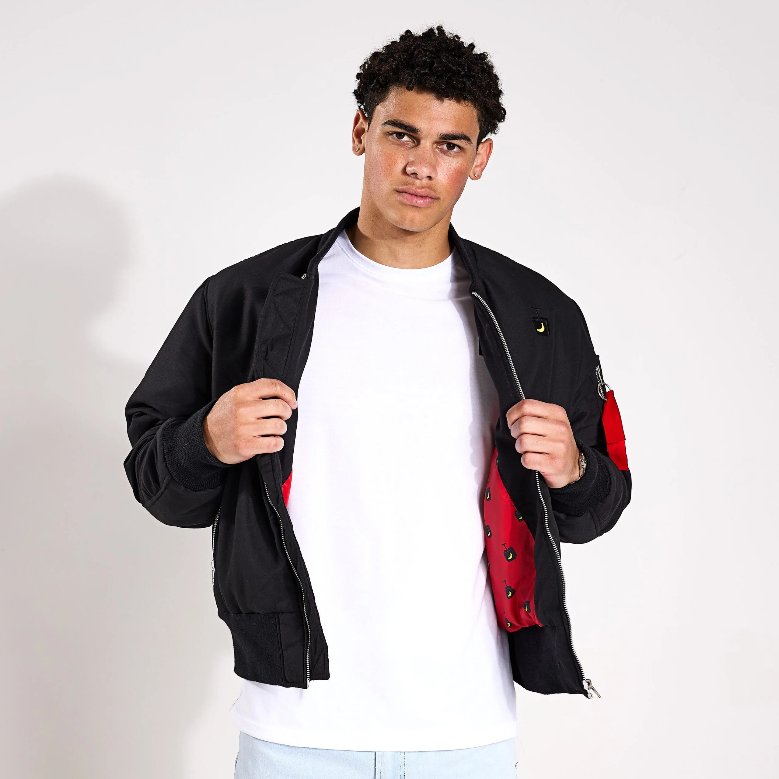 The Warrior Bomber Jacket - Midnight Black - Simian Saboteur