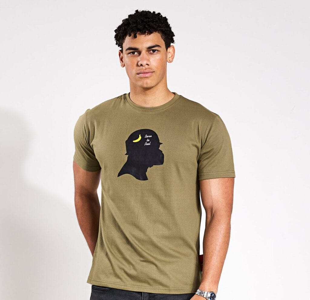 Born To Peel Tee - Khaki Green image 0
